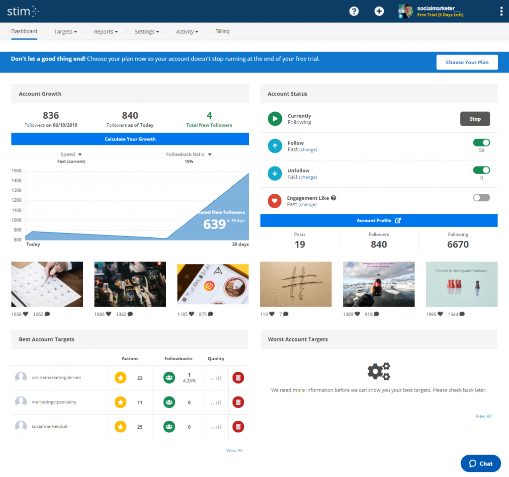 Stim Social features