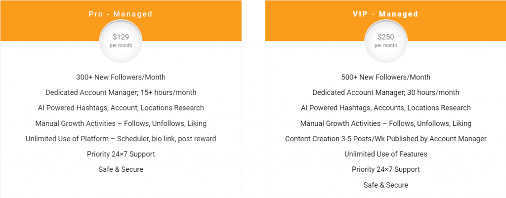 AiGrow's VIP pricings
