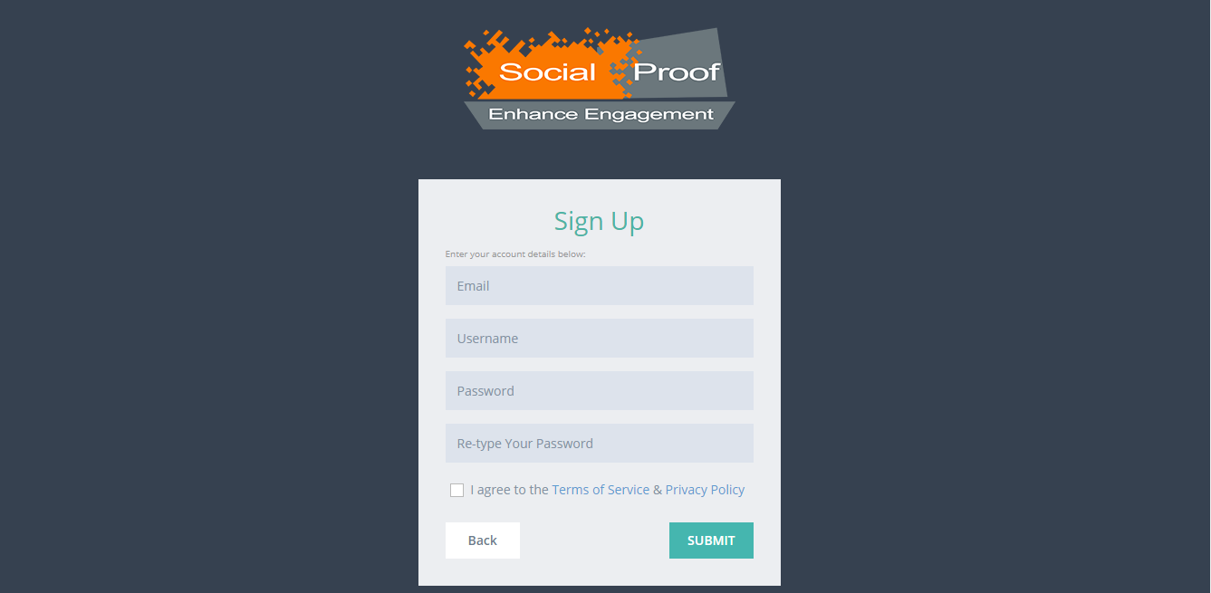 socialproof login