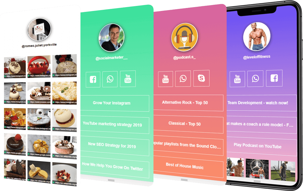 MyURLs.bio's neat appearance