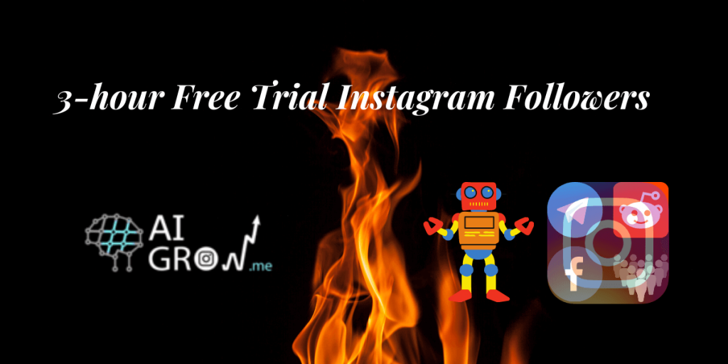 3-hour free trial Instagram followers