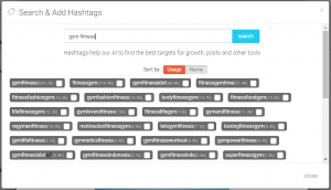  gym fitness hashtags
