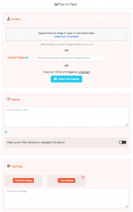 set details (caption, content, hashtags)-AiGrow's scheduler