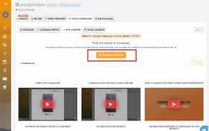 Schedule a Contest-AiGrow