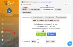share a YouTube video on Instagram