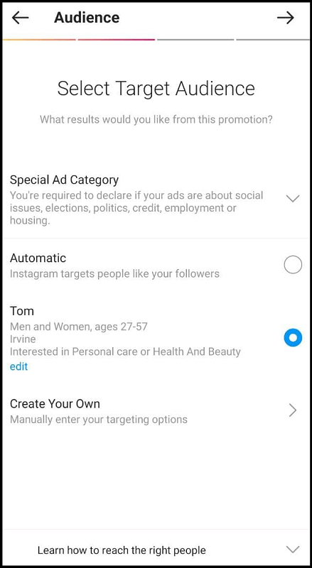advertise on Instagram
