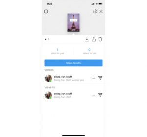 sharing polls result