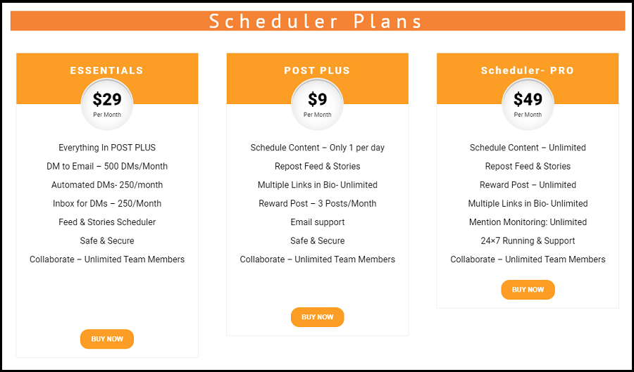 scheduler plans