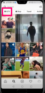 upload-IGTV-Explore page