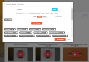 AiGrow-hashtag generator-add hashtag