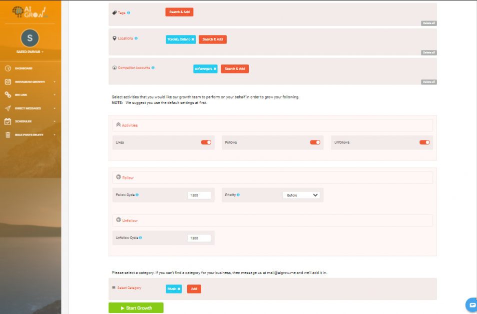 instagram several accounts management tool