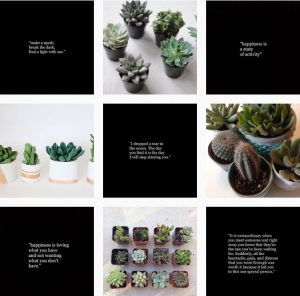 Instagram grid layout-checkboard