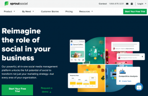 Schedule social media posts-Sprout Social