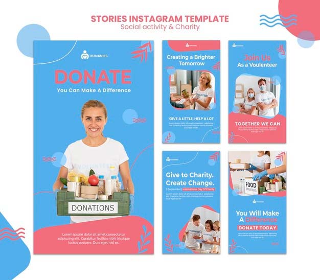 Donation-Instagram story design