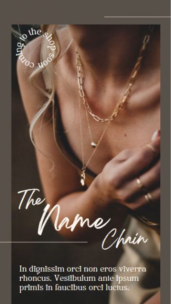 Instagram story design with ad template