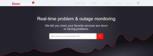 downdedector homepage