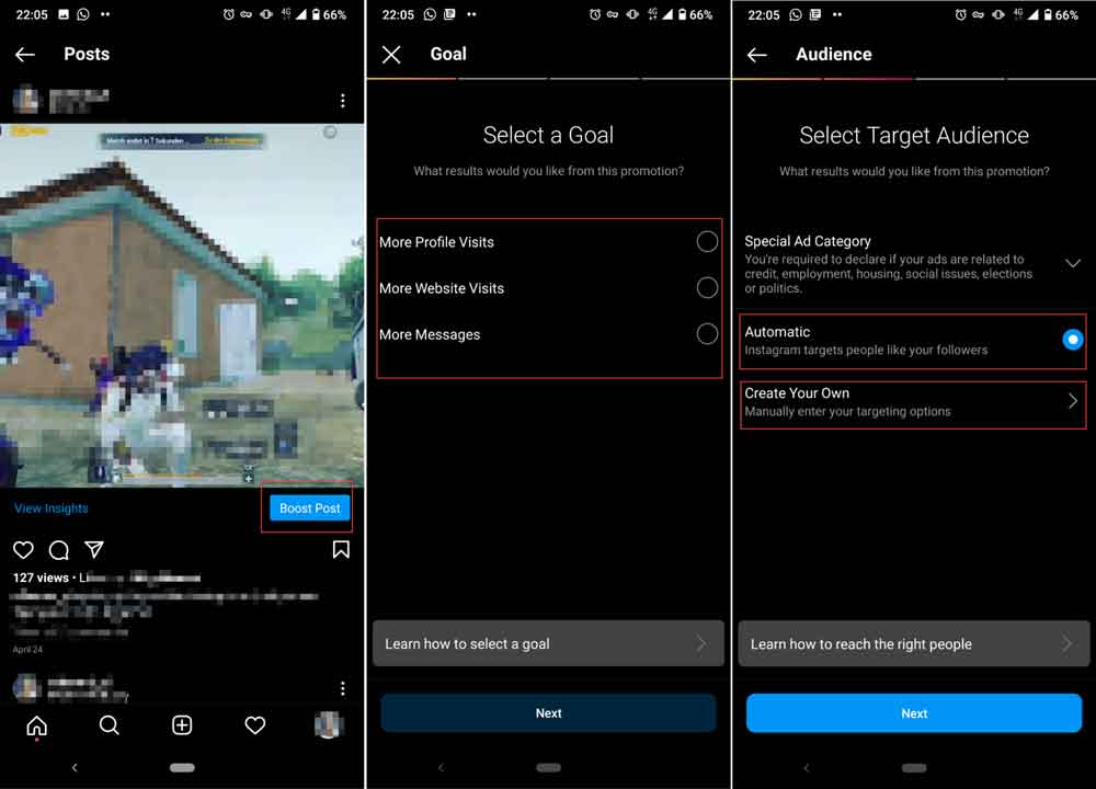running Instagram promotions