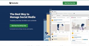 Hootsuite homepage