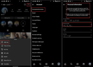 add phone number to instagram account