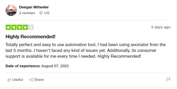 Socinator reviews on trustpilot