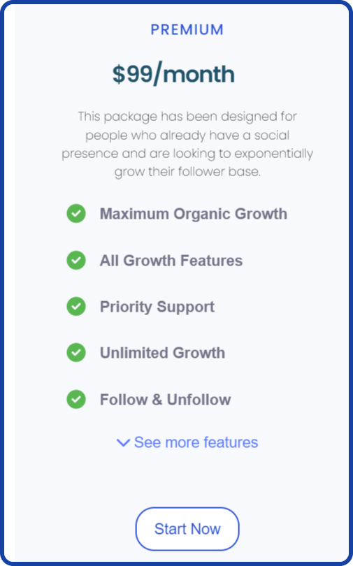 Seek Socially premium plan
