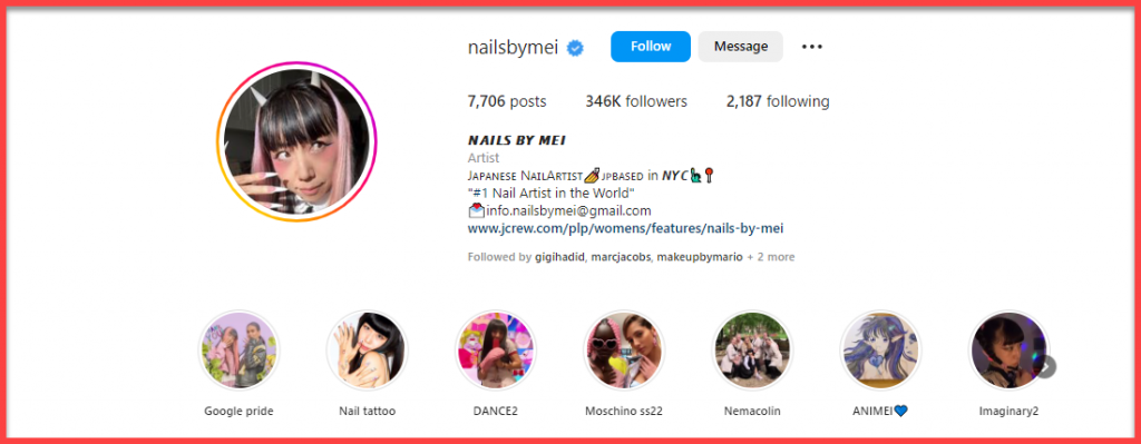 bio for nail artists