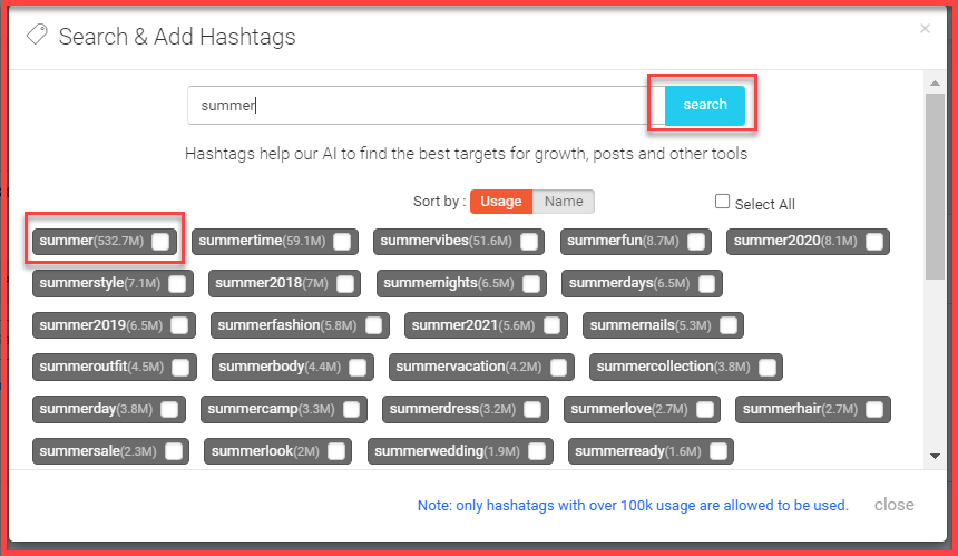 top instagram hashtags