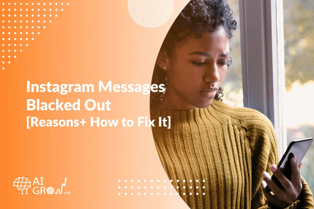 Instagram Messages Blacked Out