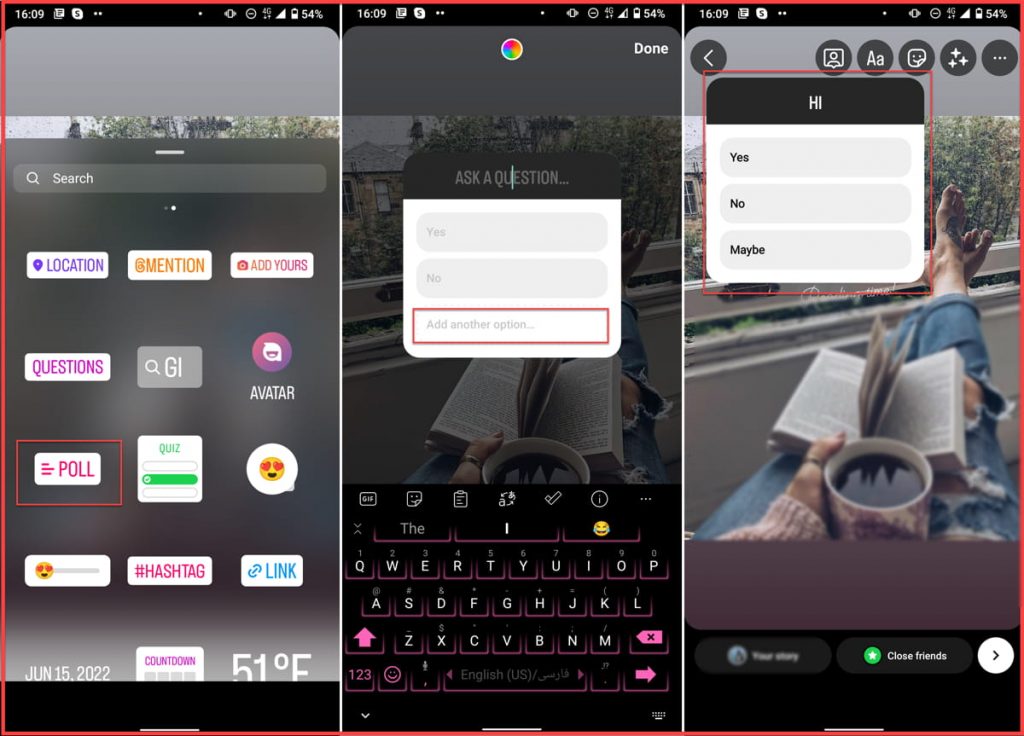 add polls to instagram stories