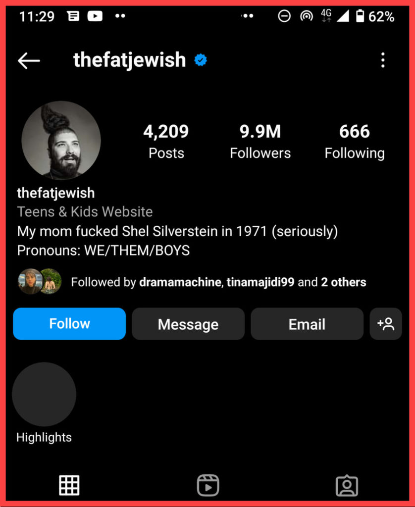 thefatjewish instagram account