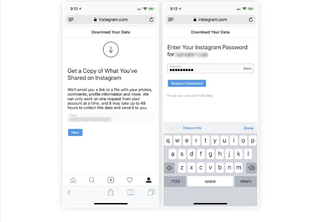 how to report an issue on Instagram
