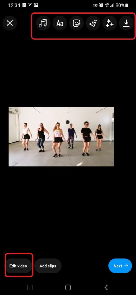 edit videos for instagram reel