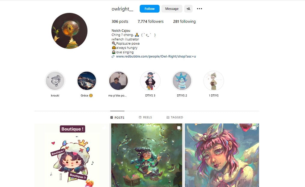 IG artists 