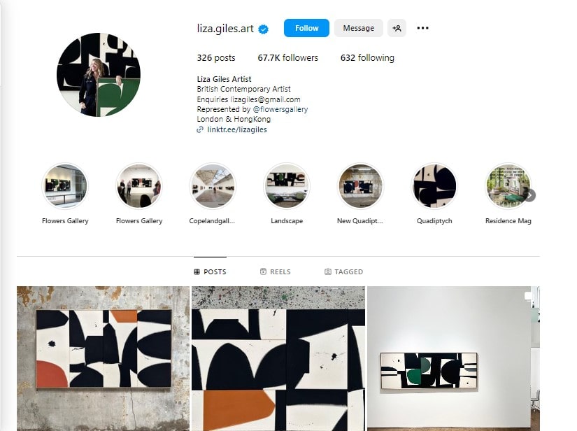 art pages on Instagram