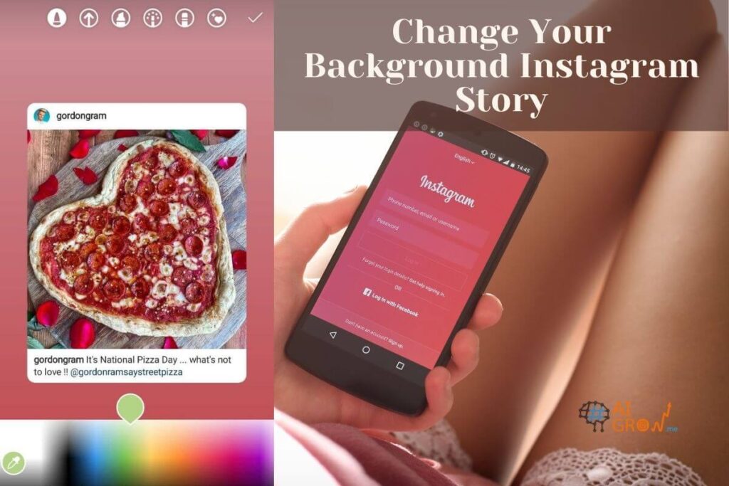 Change Instagram Story Background Color
