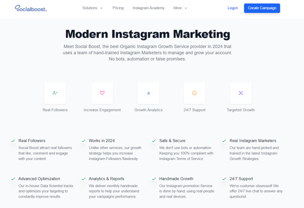 SocialBoost Features
