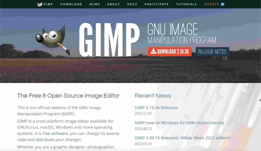 Gimp Homepage