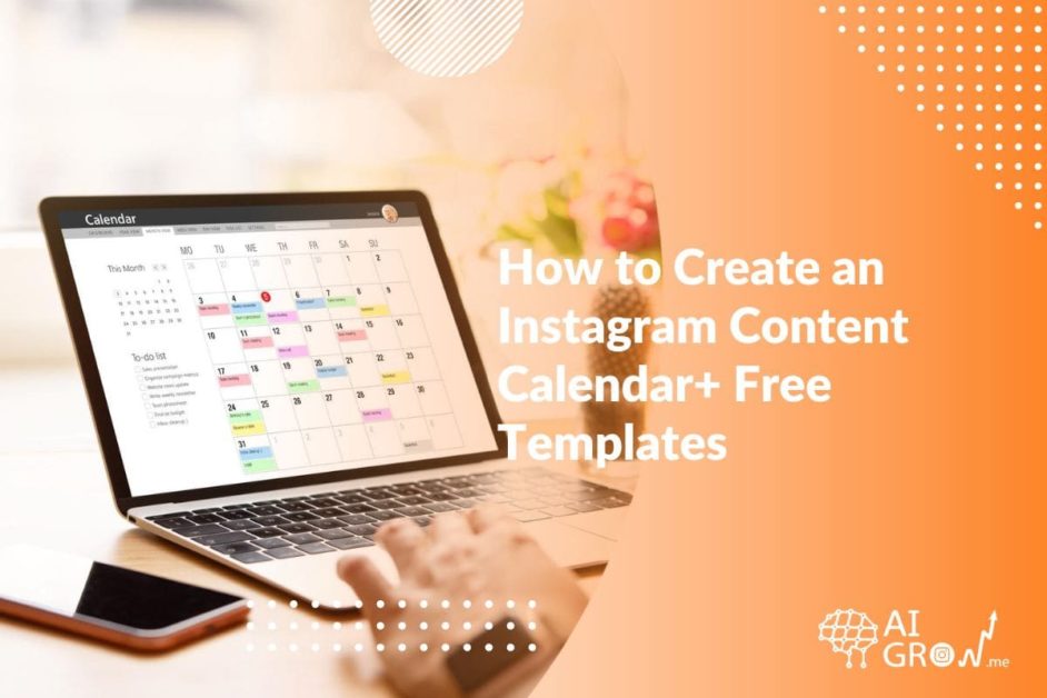 Instagram content calendar