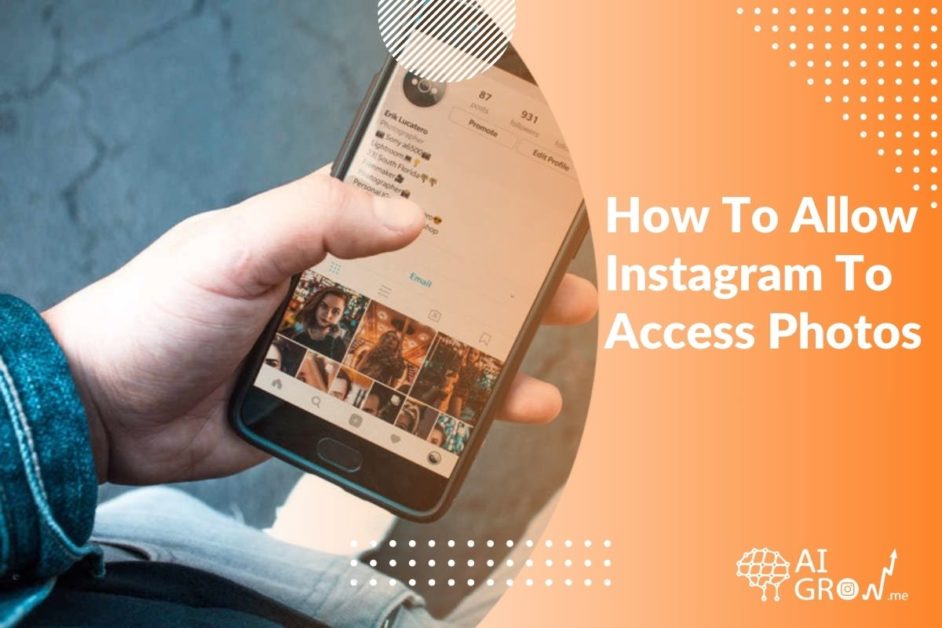 how to allow Instagram to access my photos
