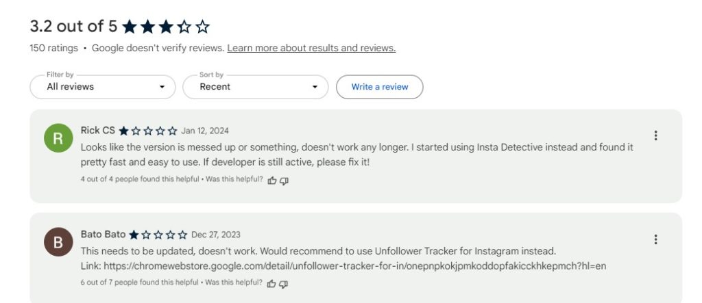 nFollowers chrome extension reviews