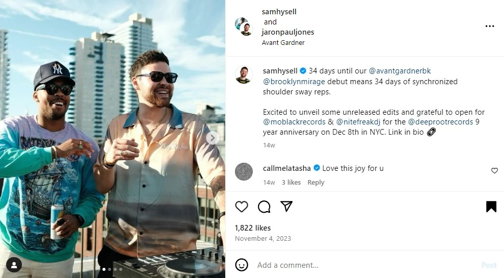 Instagram collaboration