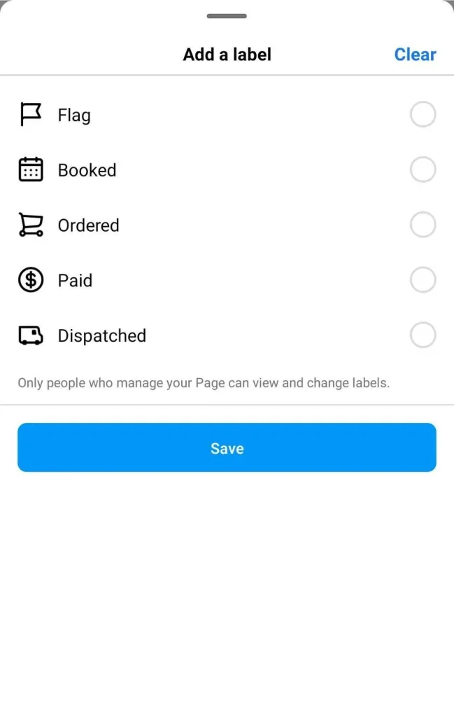 Adding label on Instagram DM