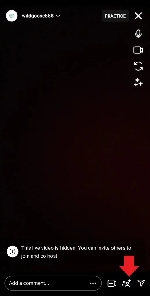 inviting a guest to instagram live