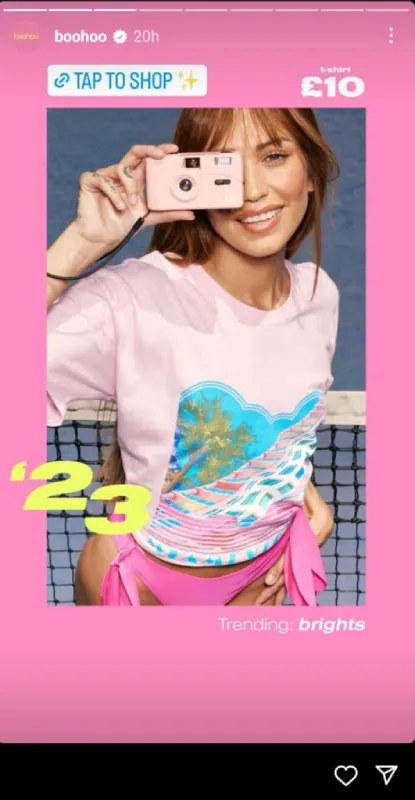 Boohoo's product sticker