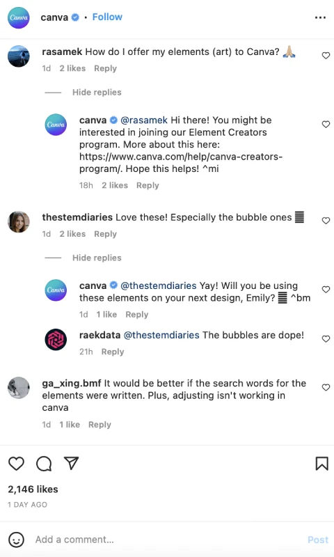 interacting with your audience 