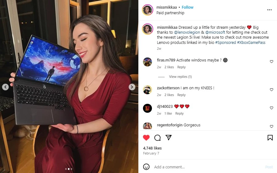 Collaboration with influencers