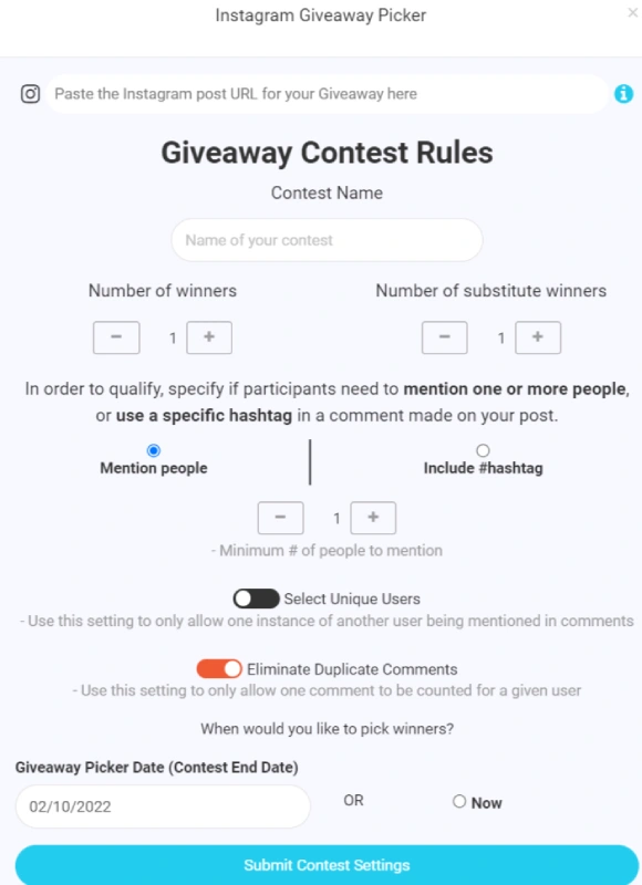 instagram giveaway picker of aigrow