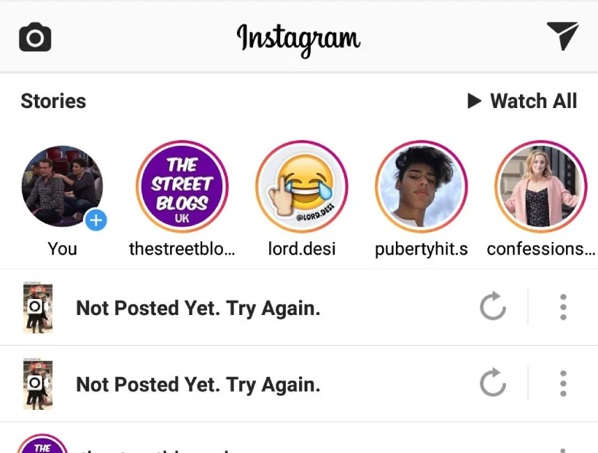 scheduled instagram posts not posting
