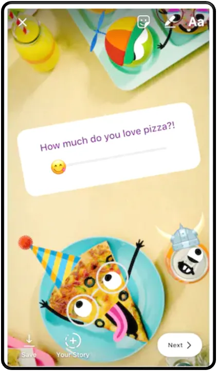 Instagram story stickers