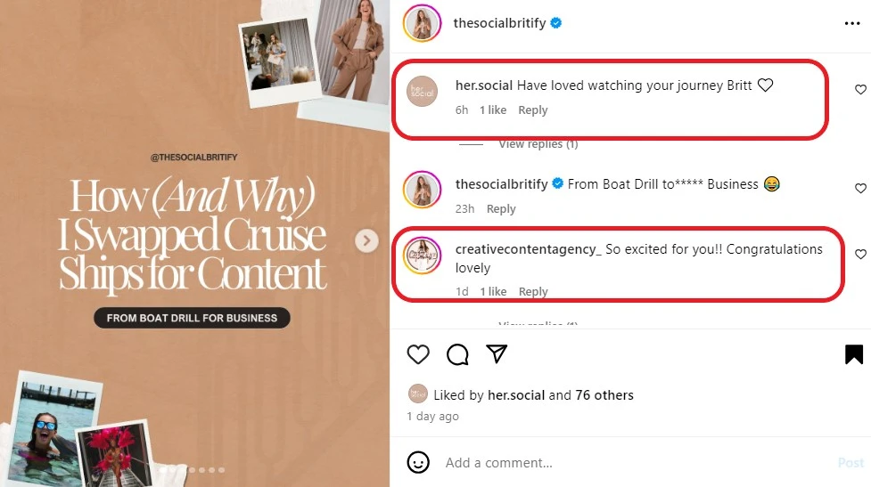 identifying relevant accounts on Instagram
